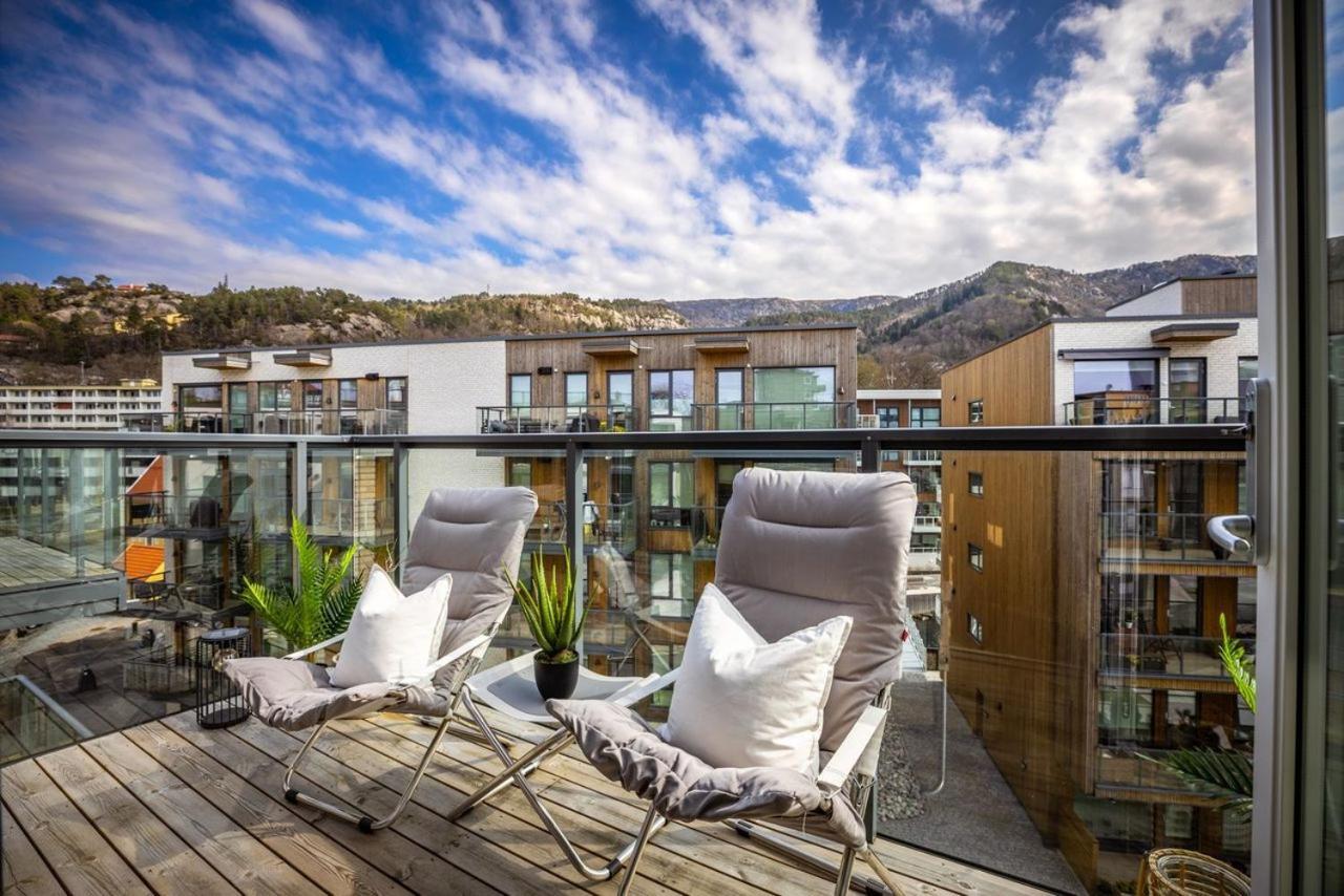 New Penthouse Apartment With Sea View In Bergen Centrum Exterior photo